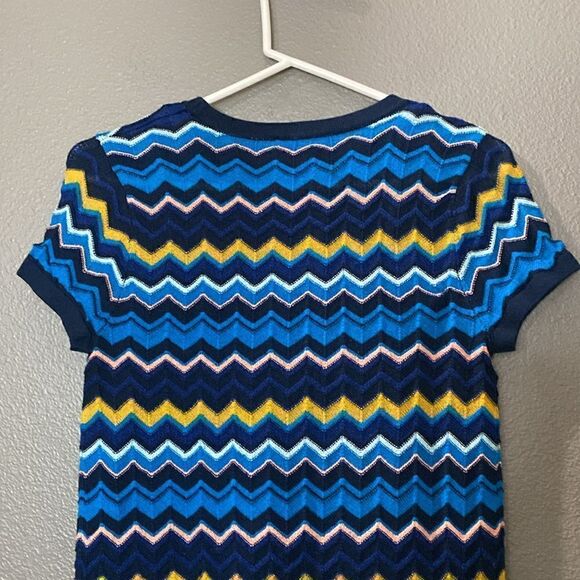 Missoni for Target Girls Zigzag Dress Navy Blue/Yellow/Pink - Picture 12 of 16